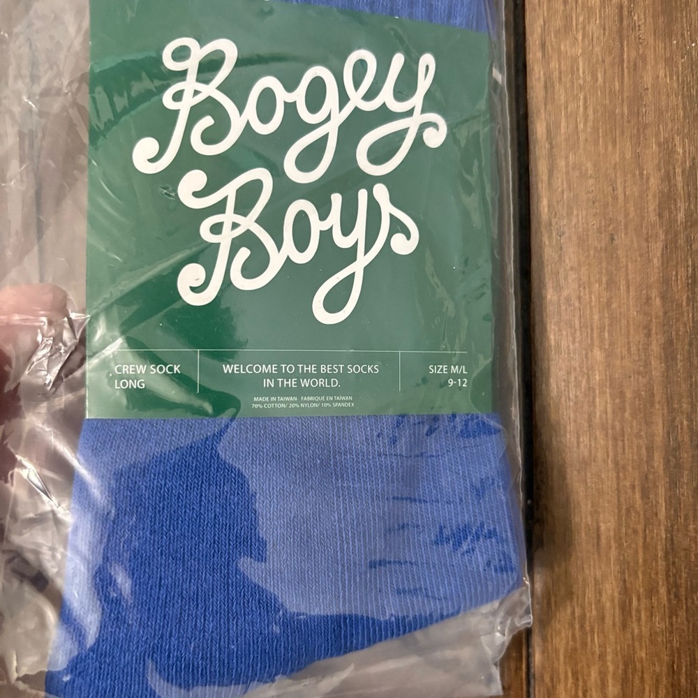 Bogey Boys by Mackelmore Classic Blue Golf Socks Preppy Retro Style Colorful - Picture 4 of 5